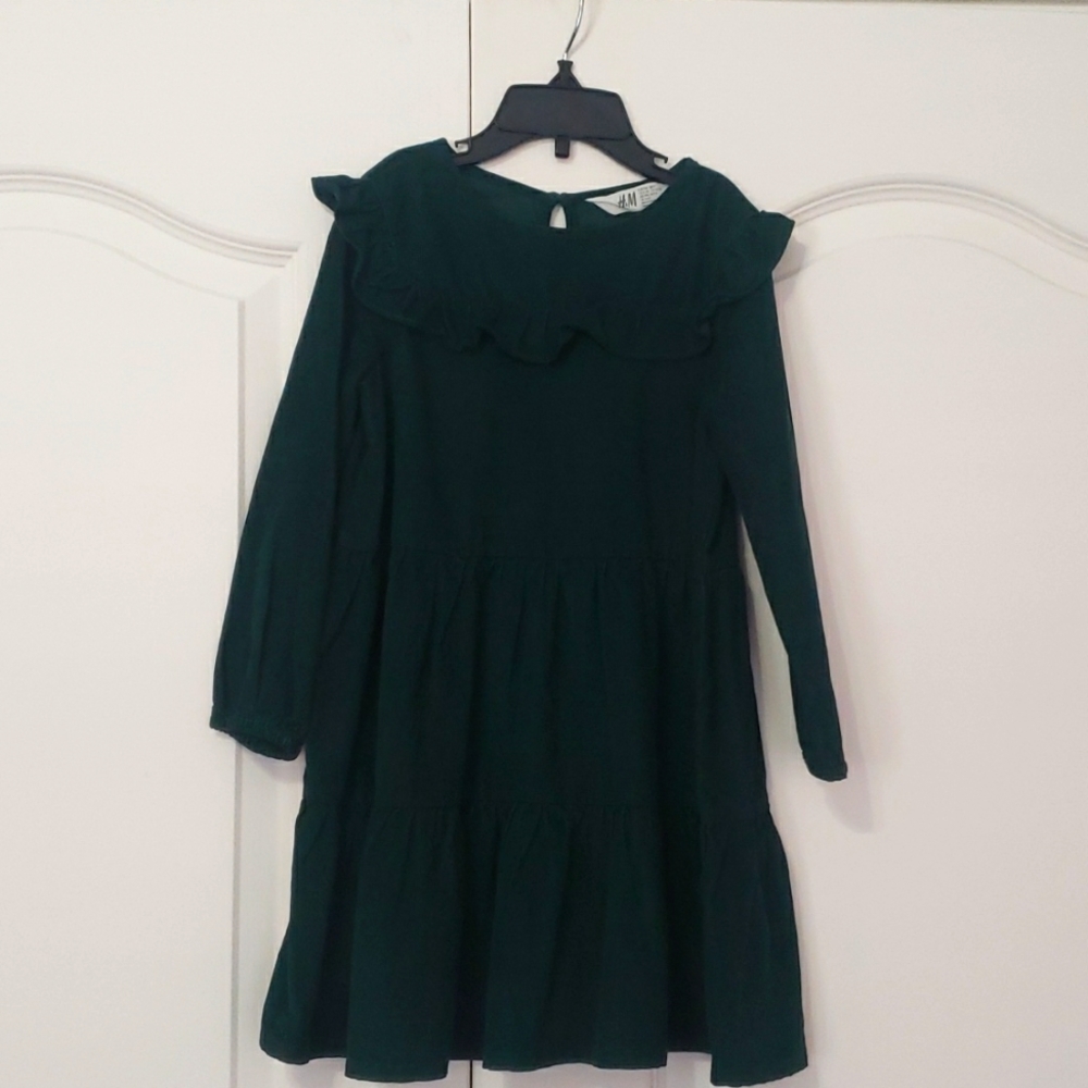 Green dress used once for Holidays picture.